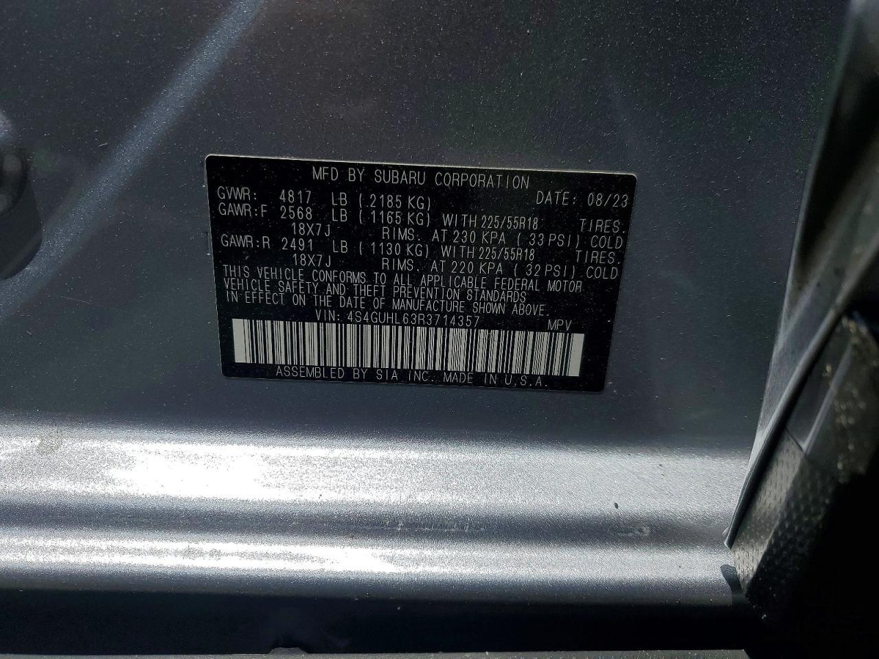 2024 Subaru Crosstrek Limited - zdjęcie 13