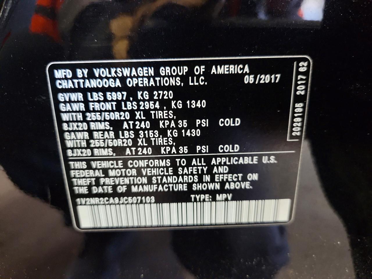 2018 Volkswagen Atlas Sel Premium - zdjęcie 13