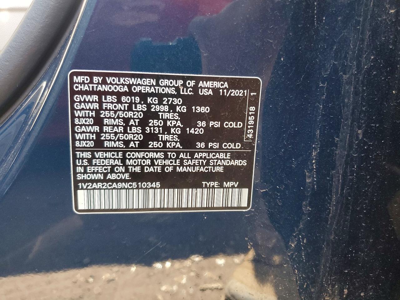 2022 Volkswagen Atlas Sel R-Line - zdjęcie 14