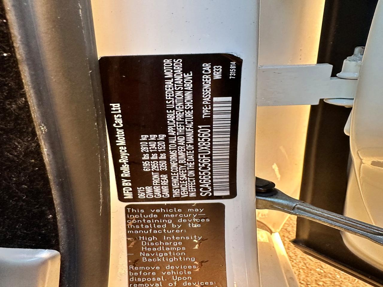 2015 Rolls-Royce Wraith - zdjęcie 13