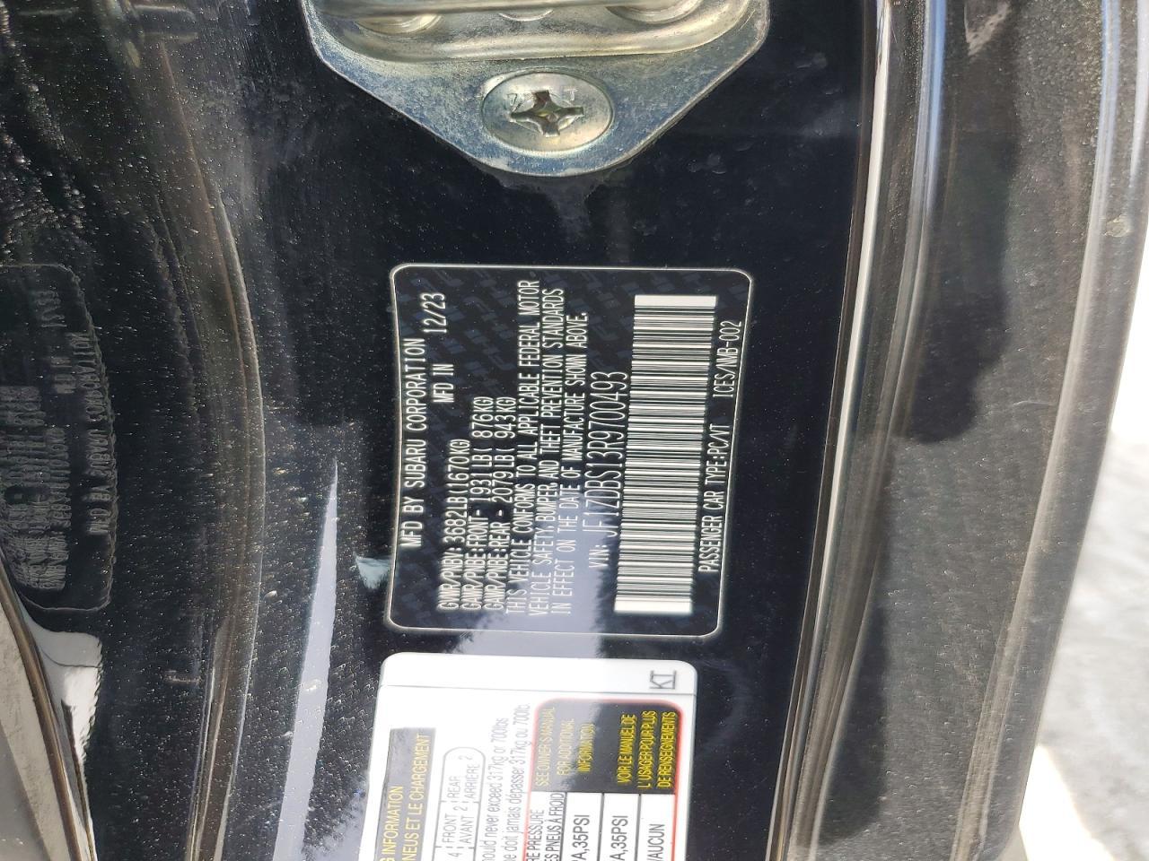 2024 Subaru Brz Ts - zdjęcie 12