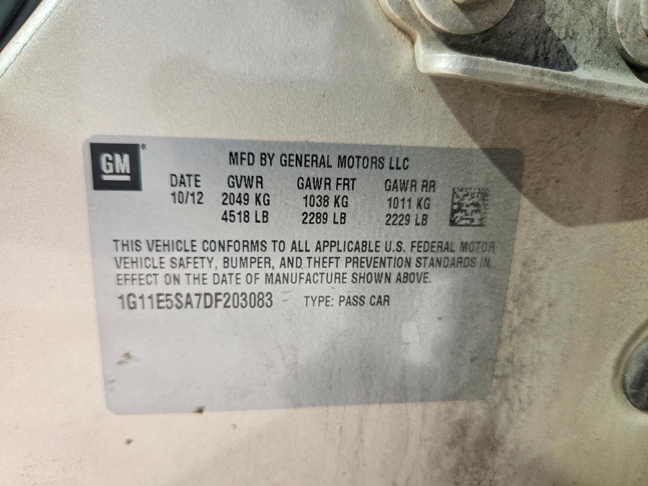 2013 Chevrolet Malibu 2Lt - zdjęcie 12