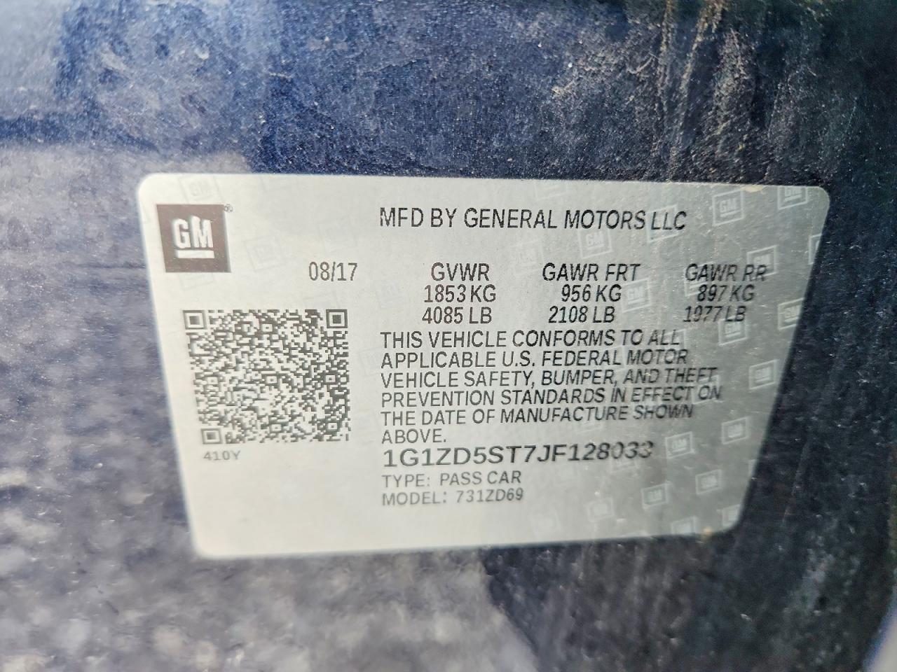 2018 Chevrolet Malibu Lt - zdjęcie 12