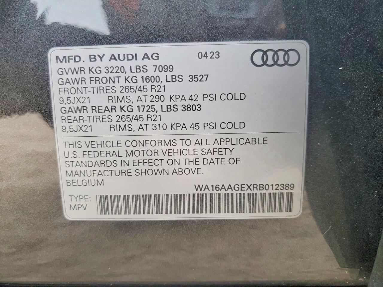 2024 Audi Q8 E-Tron Prestige - zdjęcie 12