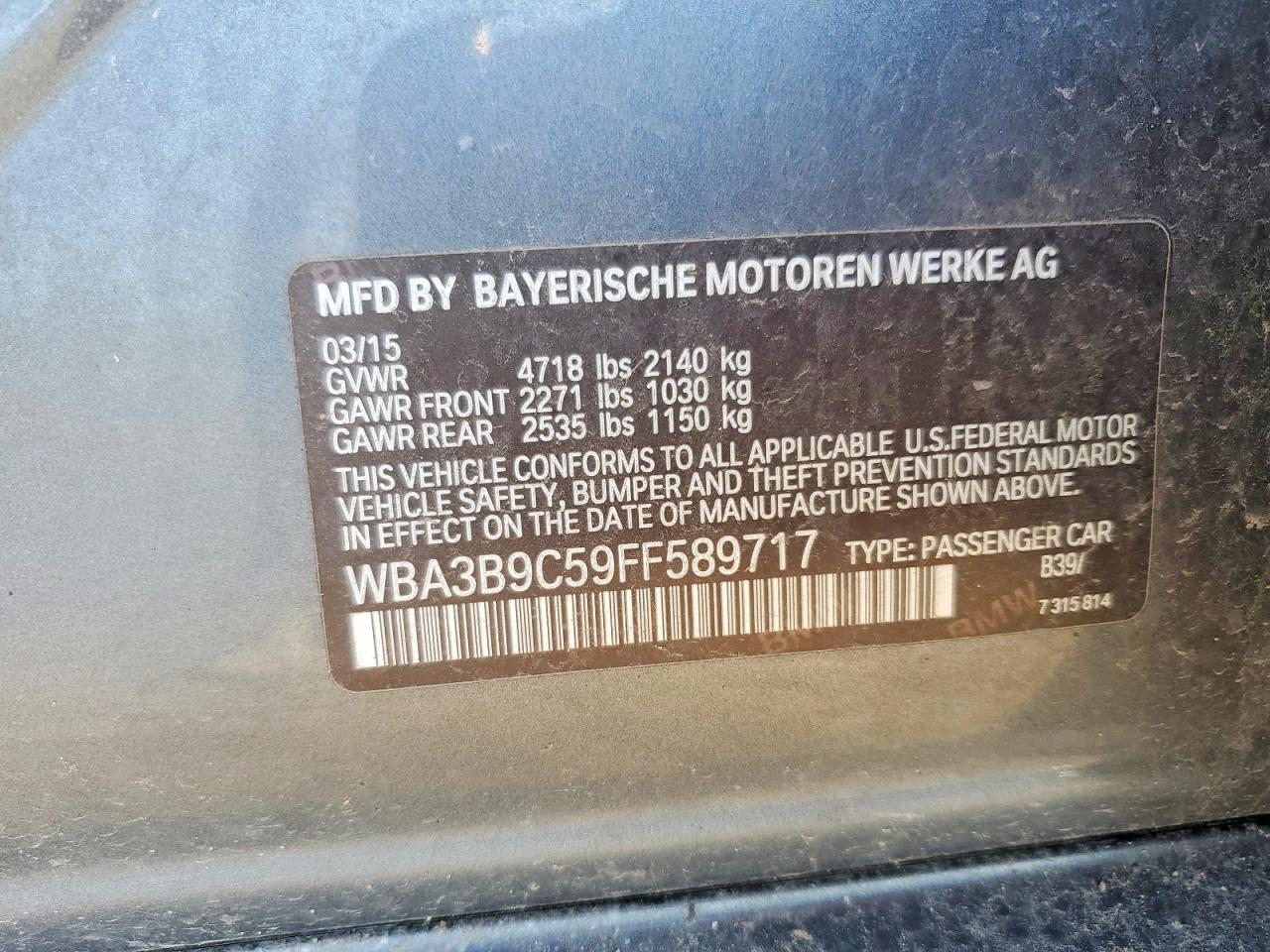 2015 BMW 335 Xi - zdjęcie 12