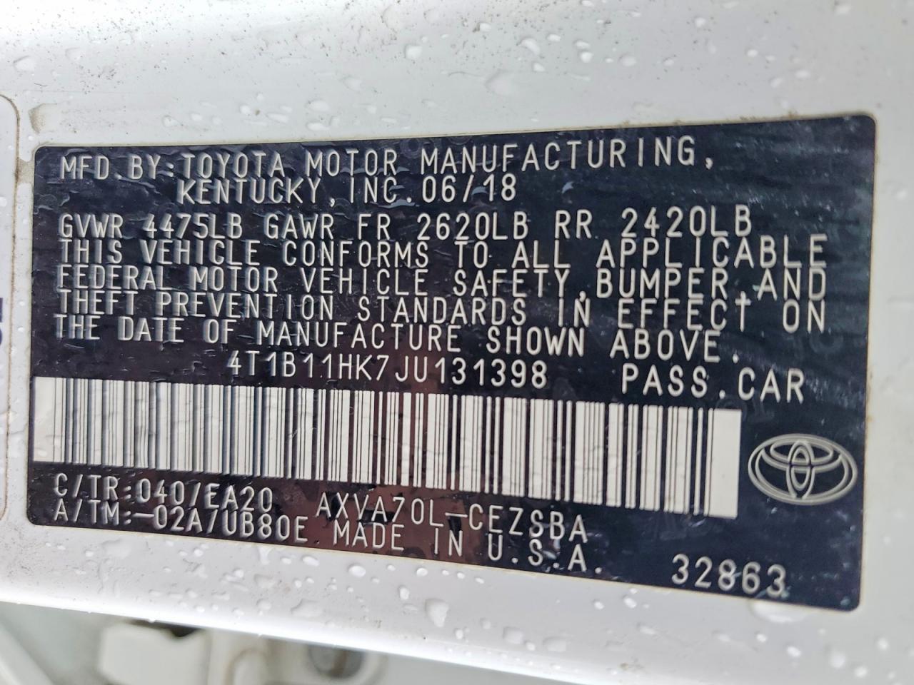 2018 Toyota Camry Se - zdjęcie 12