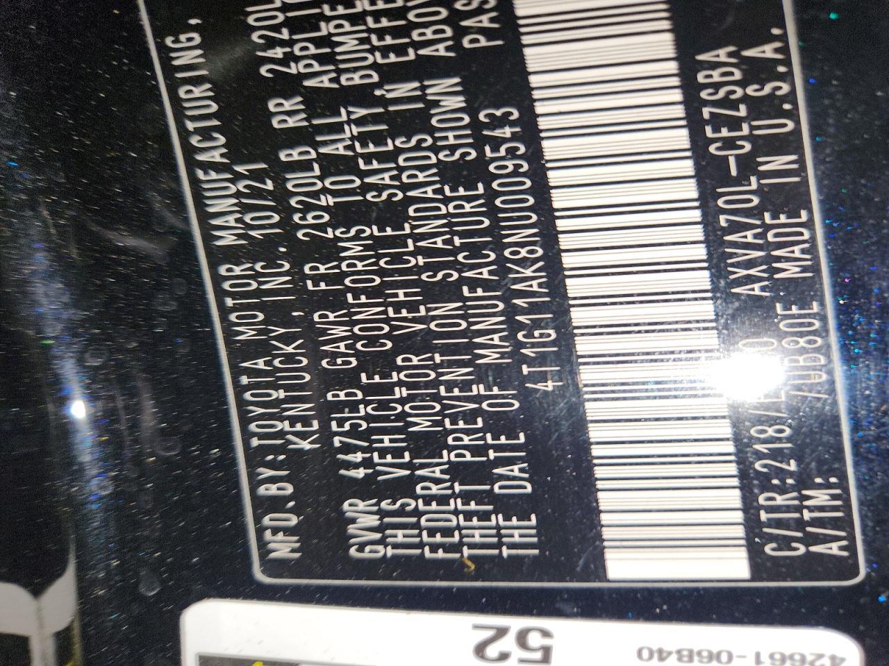 2022 Toyota Camry Se - zdjęcie 14