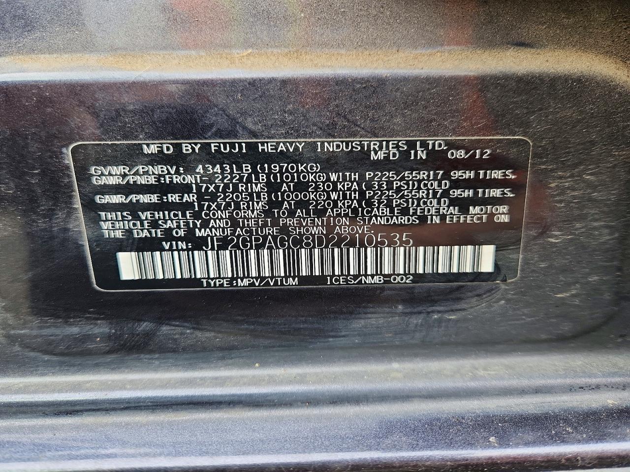 2013 Subaru Xv Crosstrek 2.0 Limited - zdjęcie 13