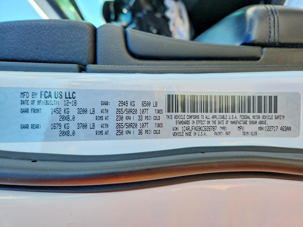 2019 Jeep Grand Cherokee Laredo - zdjęcie 14