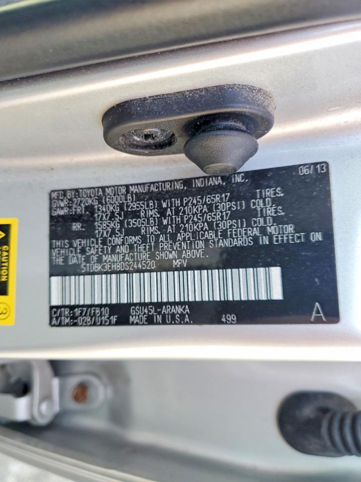 2013 Toyota Highlander Base - zdjęcie 13