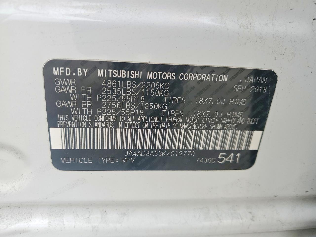 2019 Mitsubishi Outlander Se - zdjęcie 13