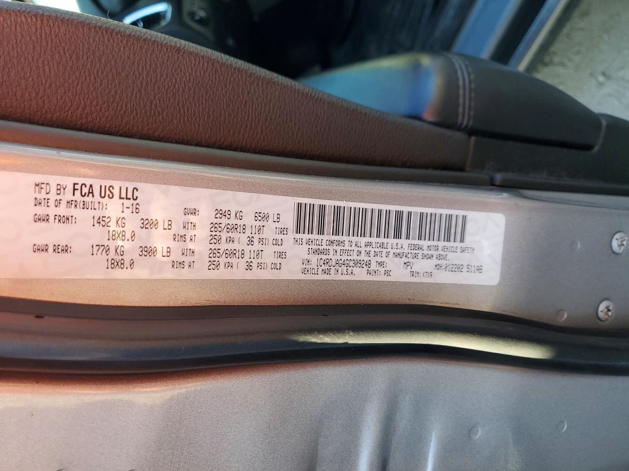 2016 Dodge Durango Sxt - zdjęcie 13