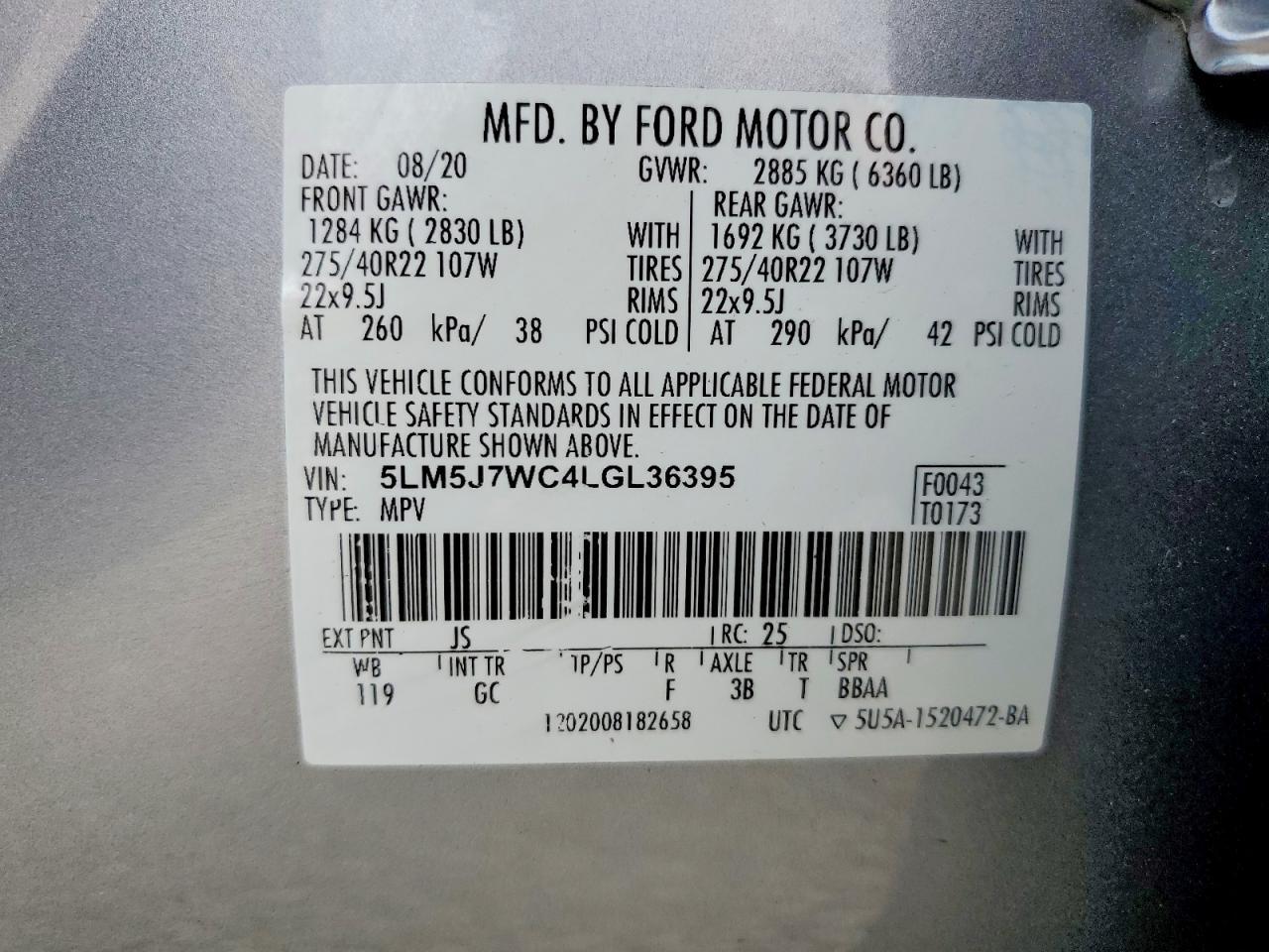 2020 Lincoln Aviator Reserve - zdjęcie 14