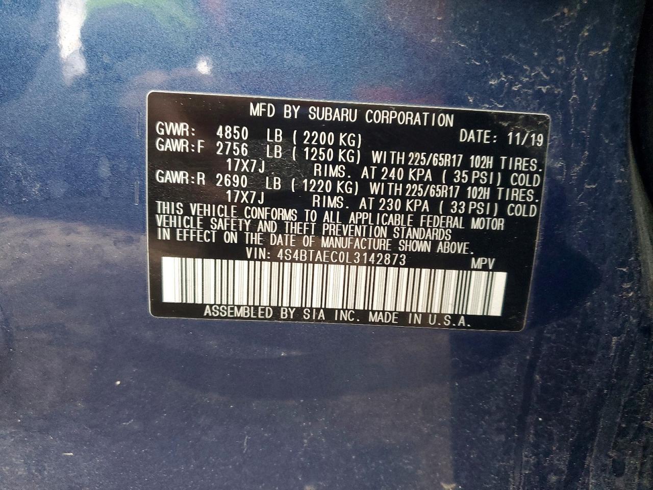 2020 Subaru Outback Premium - zdjęcie 13