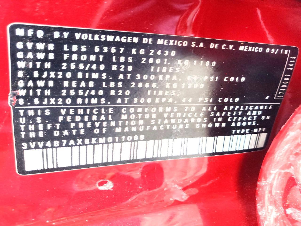 2019 Volkswagen Tiguan Sel Premium - zdjęcie 13