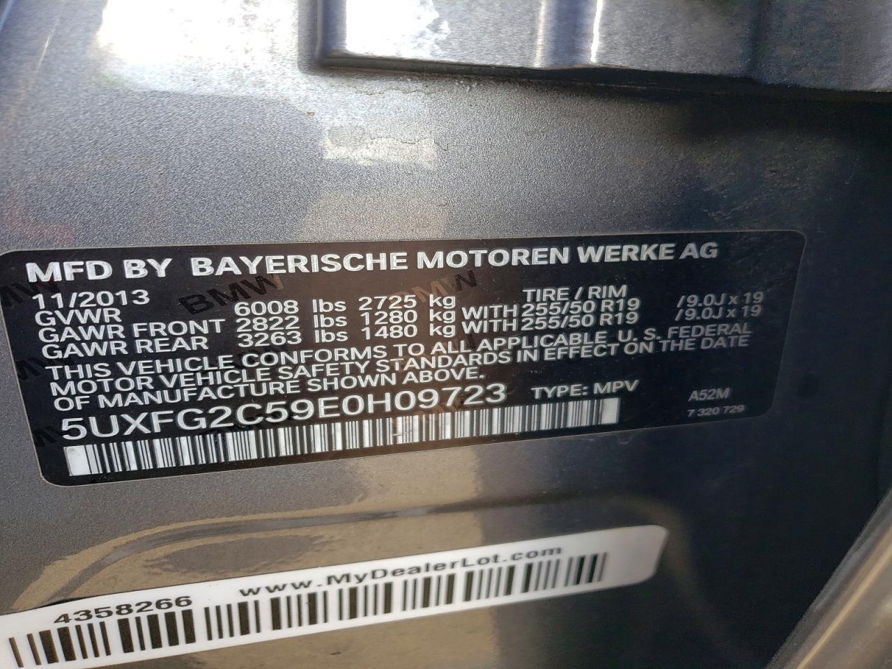 2014 BMW X6 xDrive35I - zdjęcie 12
