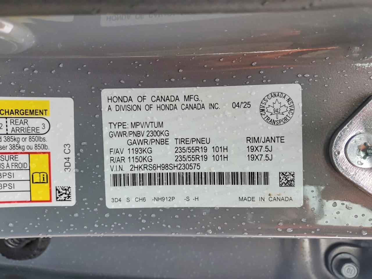 2025 Honda Cr-V Sport Touring - zdjęcie 13