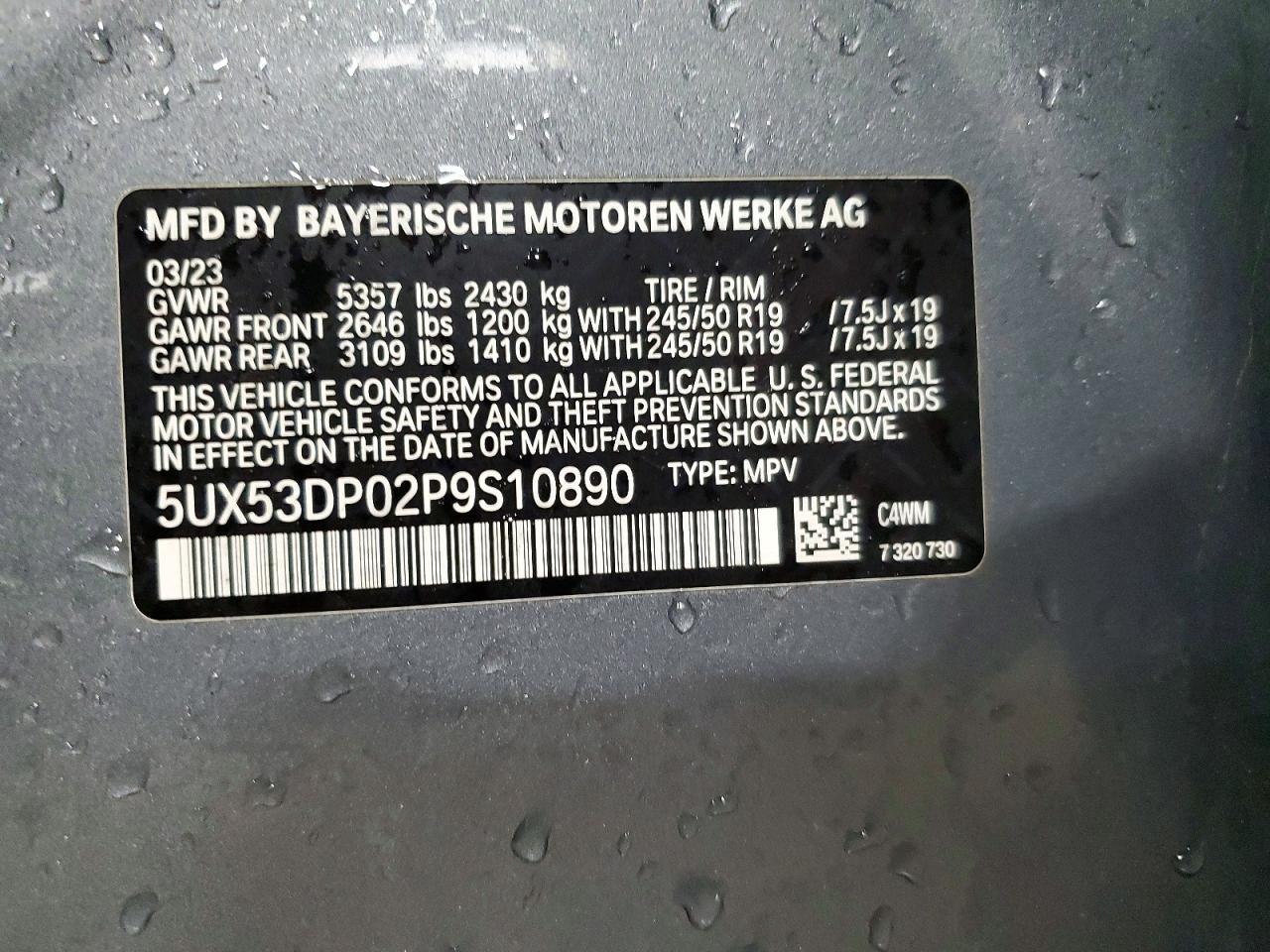 2023 BMW X3 xDrive30I - zdjęcie 12