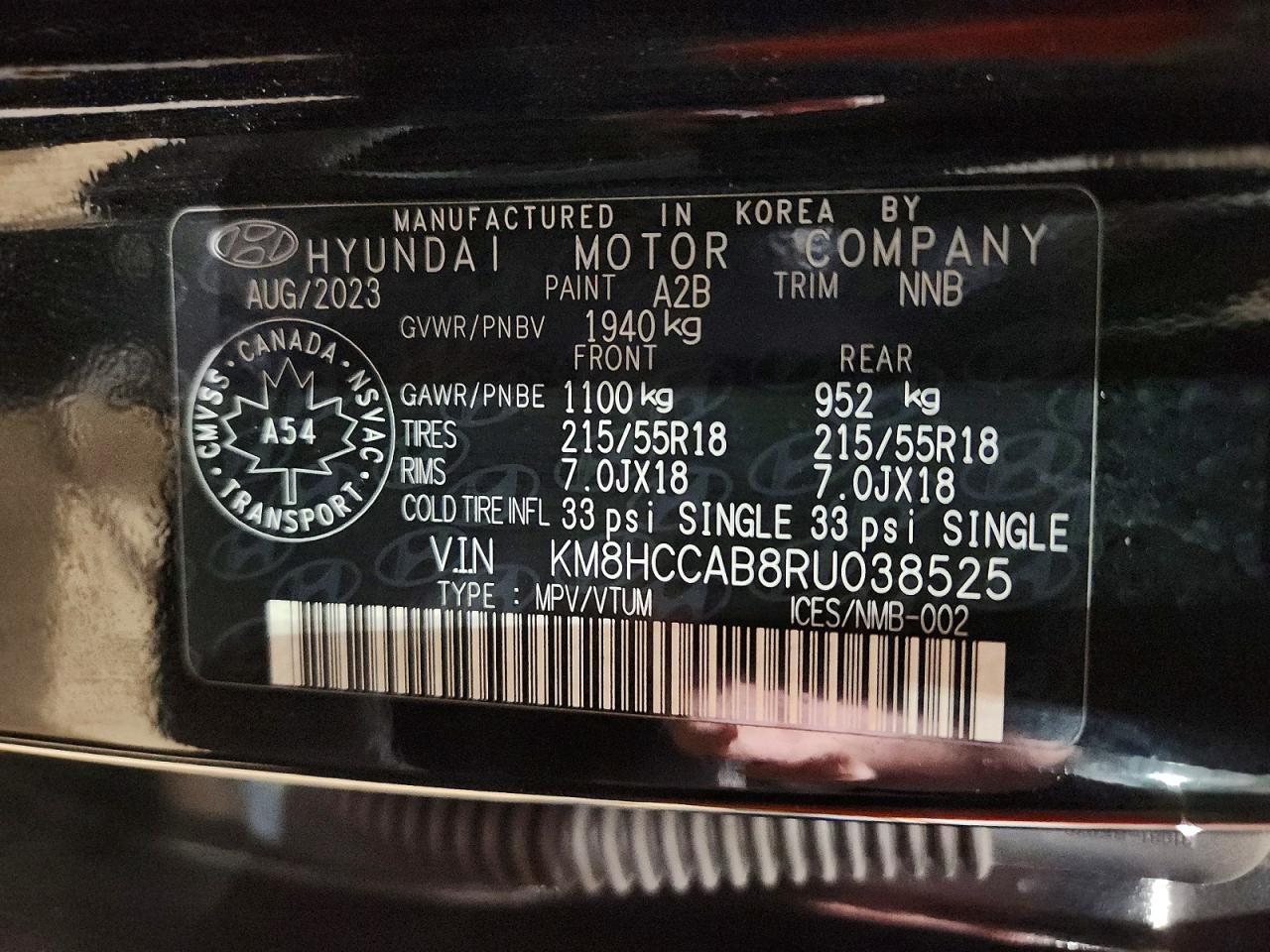 2024 Hyundai Kona Preferred 4Dr A - zdjęcie 14