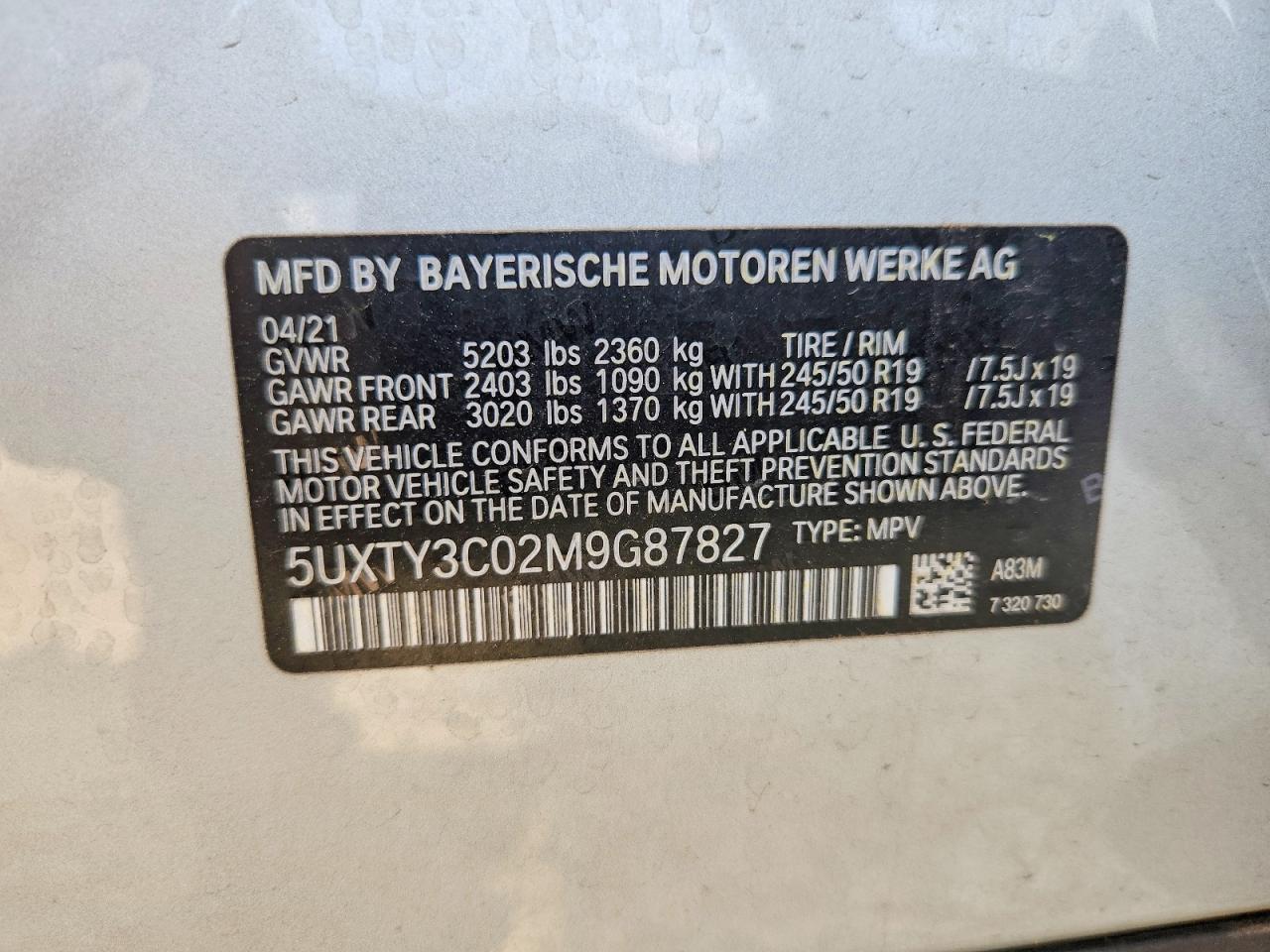 2021 BMW X3 Sdrive30I - zdjęcie 14
