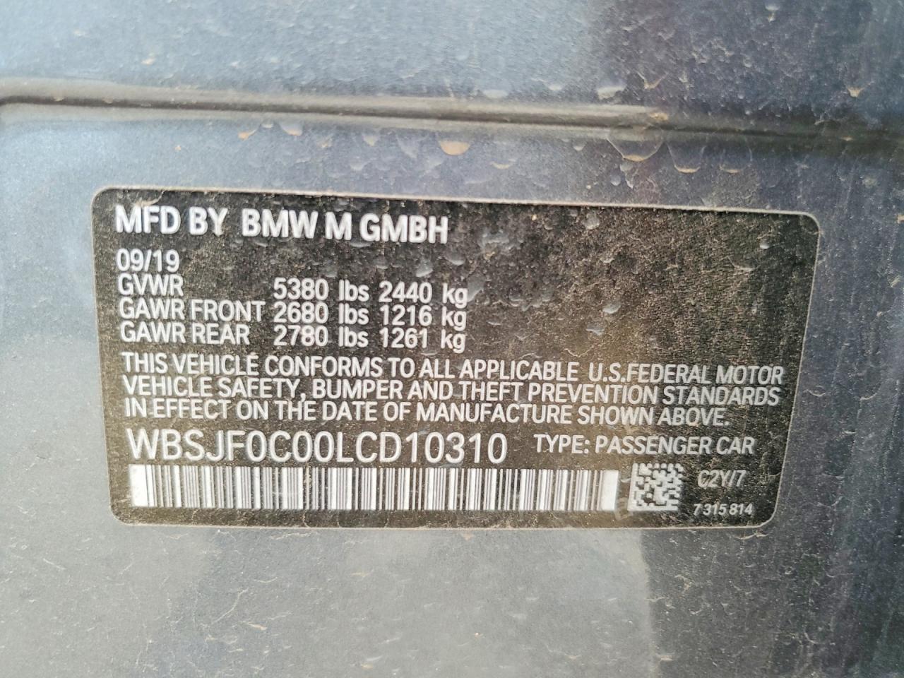 2020 BMW M5 Base - zdjęcie 13