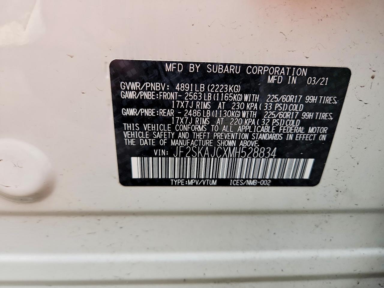 2021 Subaru Forester Premium - zdjęcie 13