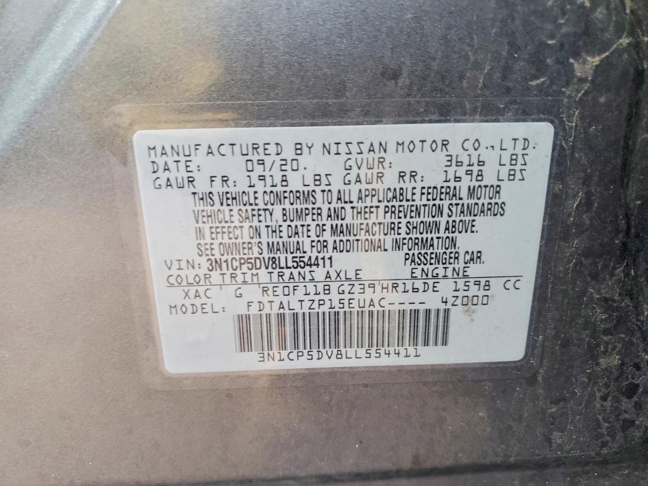 2020 Nissan Kicks Sr - zdjęcie 12