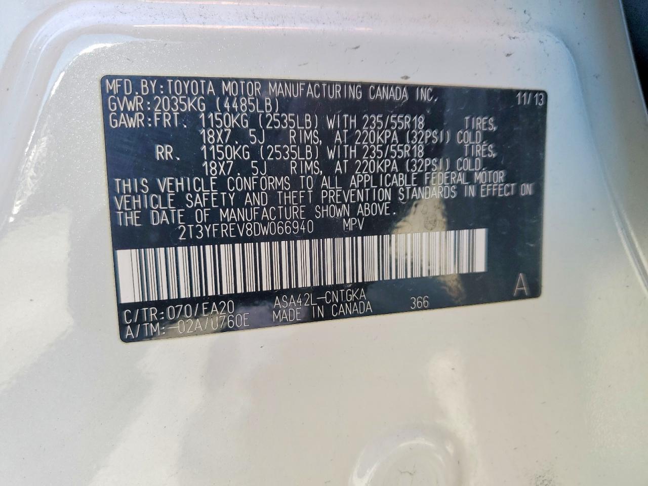 2013 Toyota Rav4 Limited - zdjęcie 12