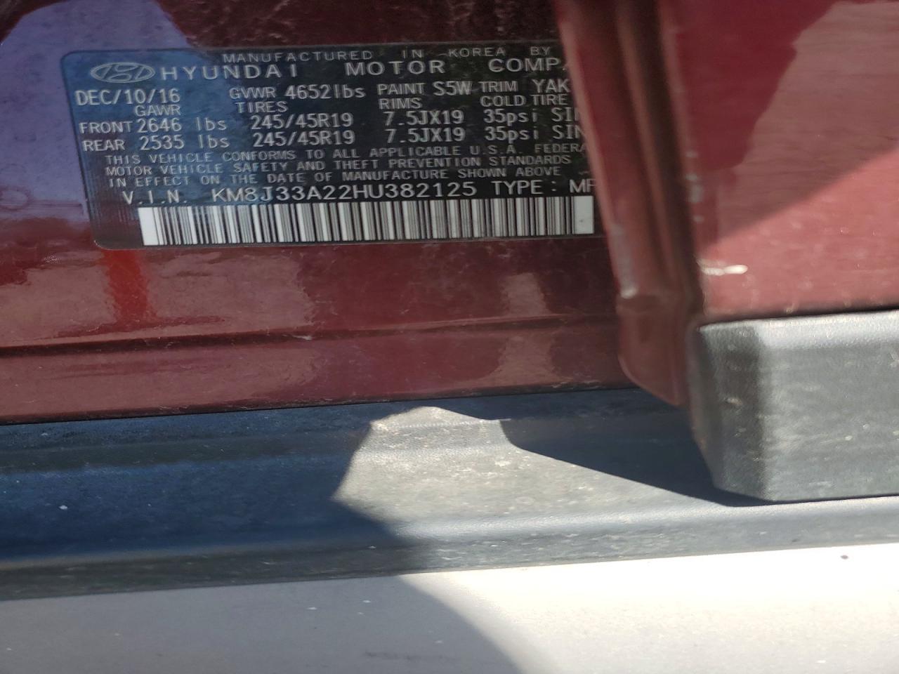 2017 Hyundai Tucson Limited - zdjęcie 13