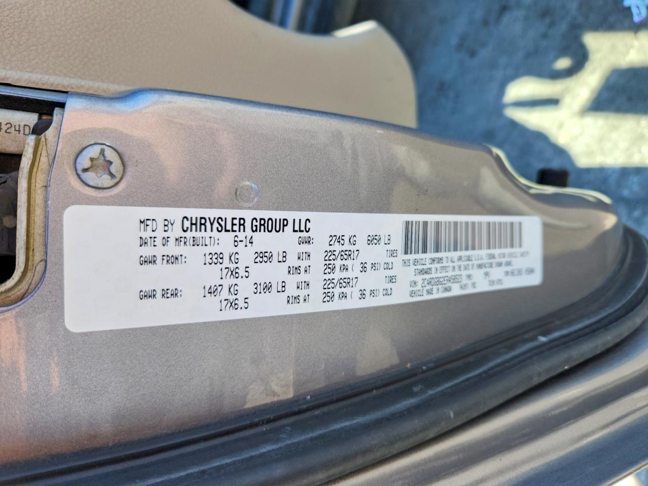 2014 Dodge Grand Caravan Se - zdjęcie 13