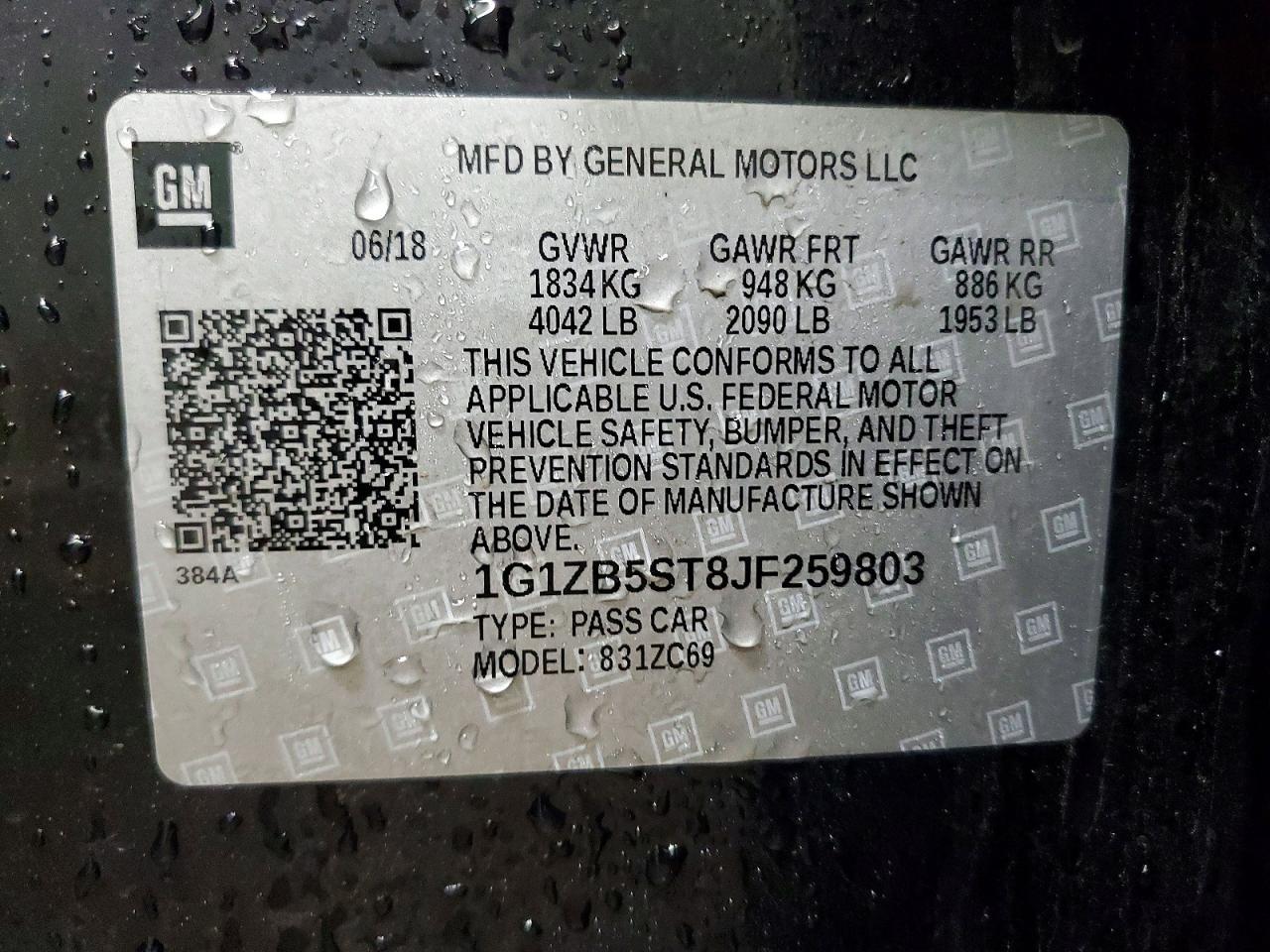 2018 Chevrolet Malibu Ls - zdjęcie 13