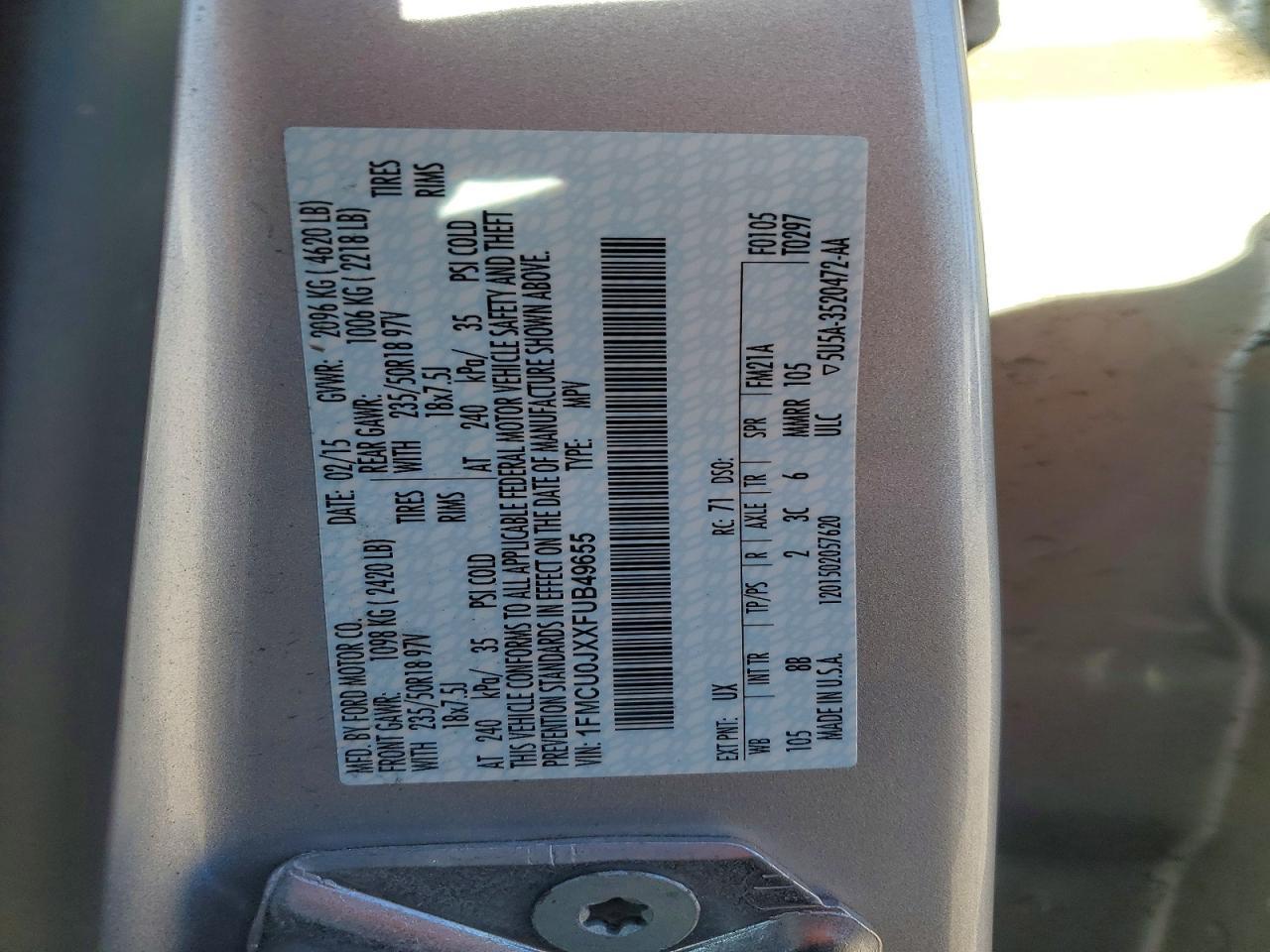 2015 Ford Escape Titanium - zdjęcie 13