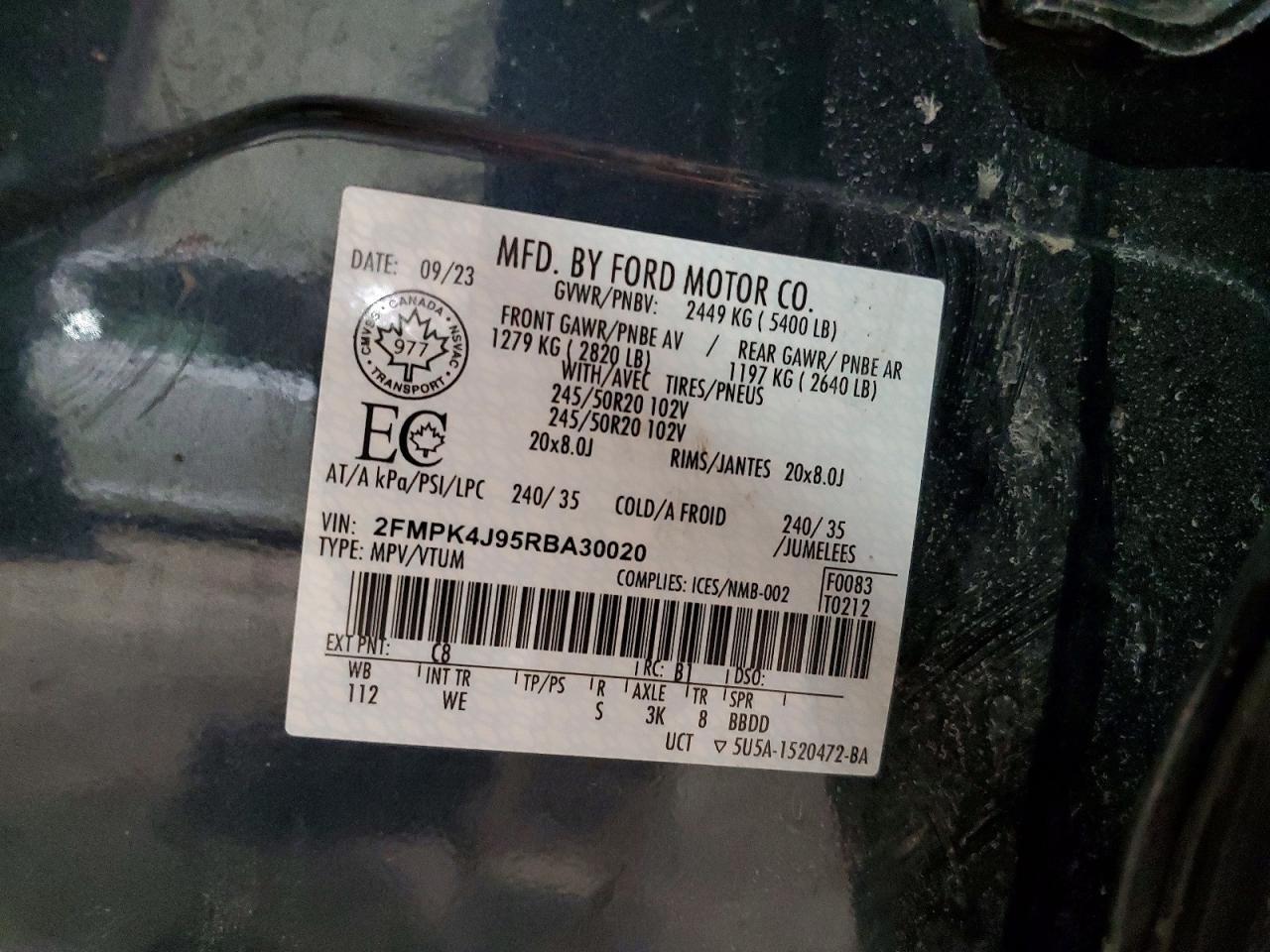 2024 Ford Edge Sel - zdjęcie 12