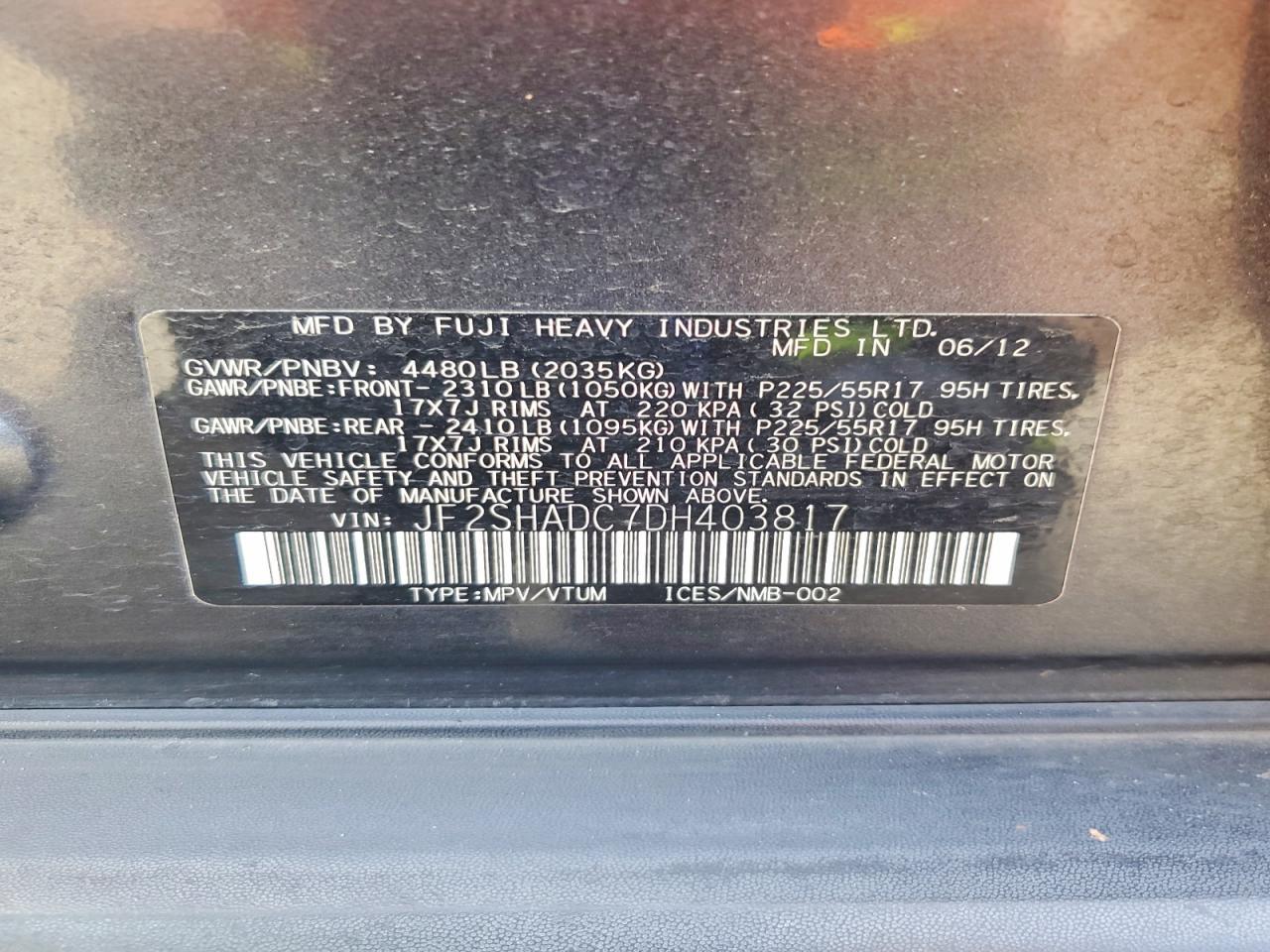 2013 Subaru Forester 2.5X Premium - zdjęcie 13