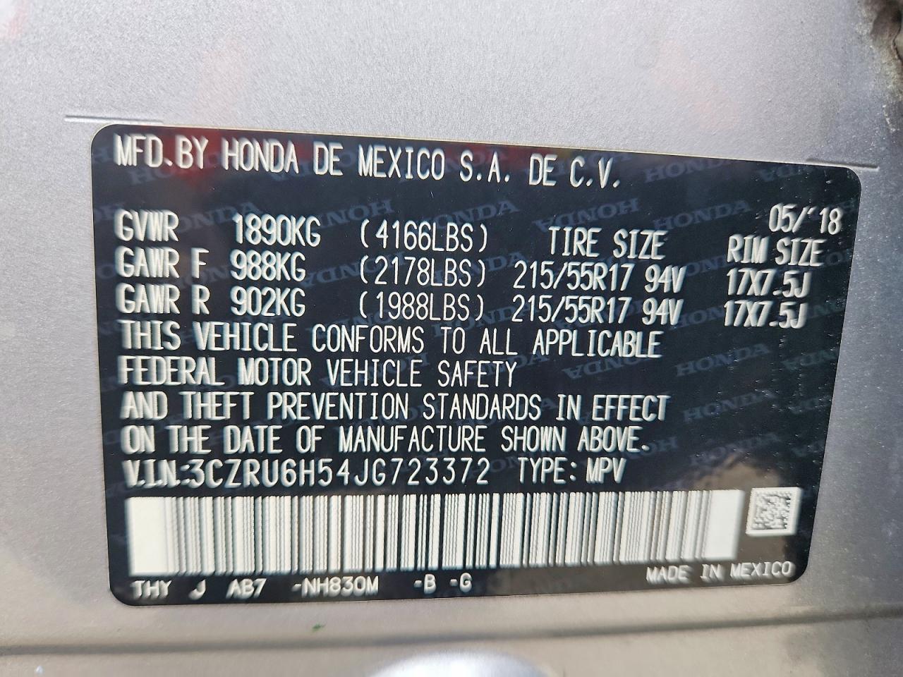 2018 Honda Hr-V Ex - zdjęcie 13