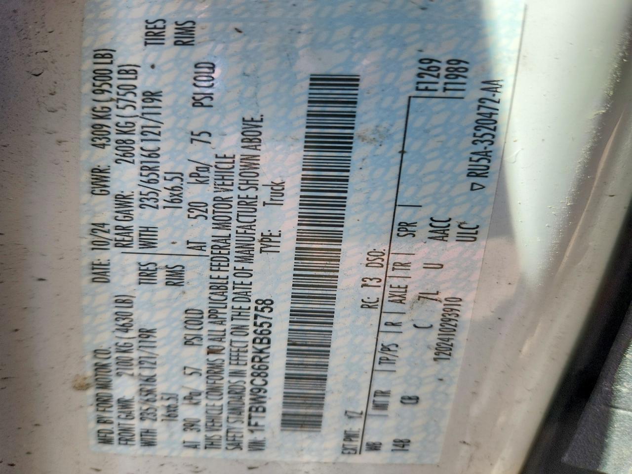 2024 Ford Transit T-350 - zdjęcie 14