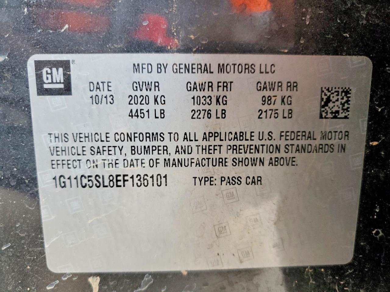 2014 Chevrolet Malibu 1Lt - zdjęcie 13