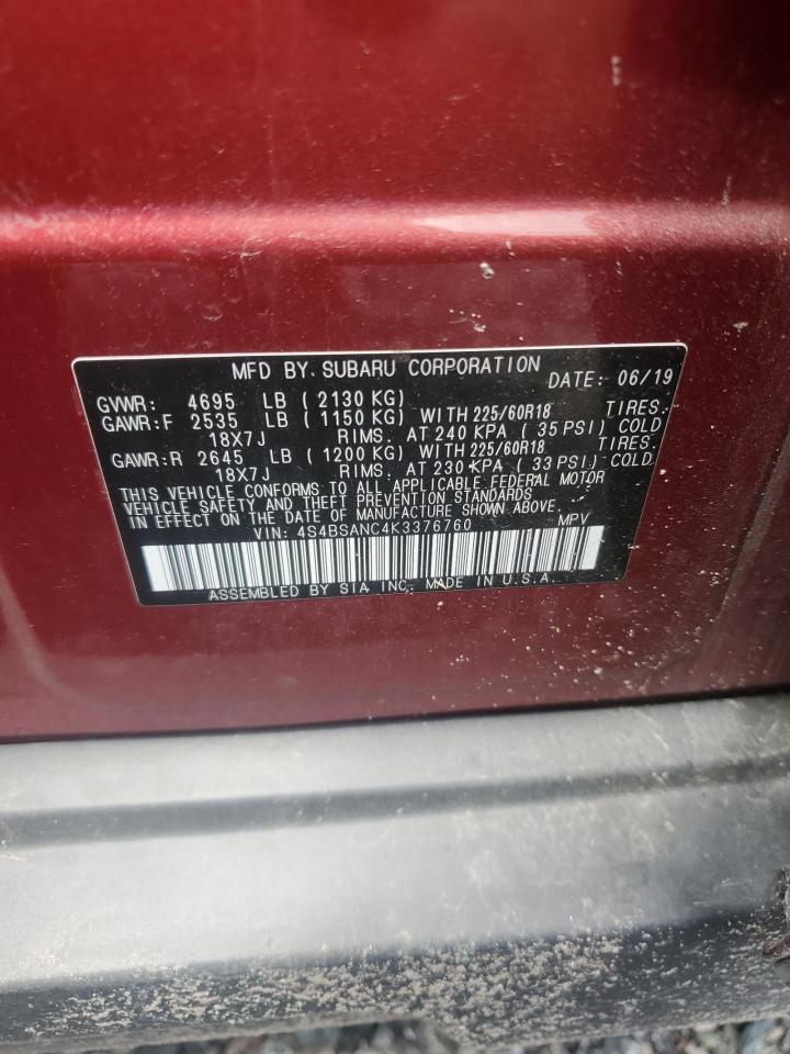 2019 Subaru Outback 2.5I Limited - zdjęcie 13