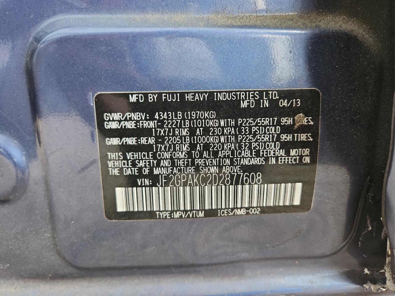 2013 Subaru Xv Crosstrek 2.0 Limited - zdjęcie 13