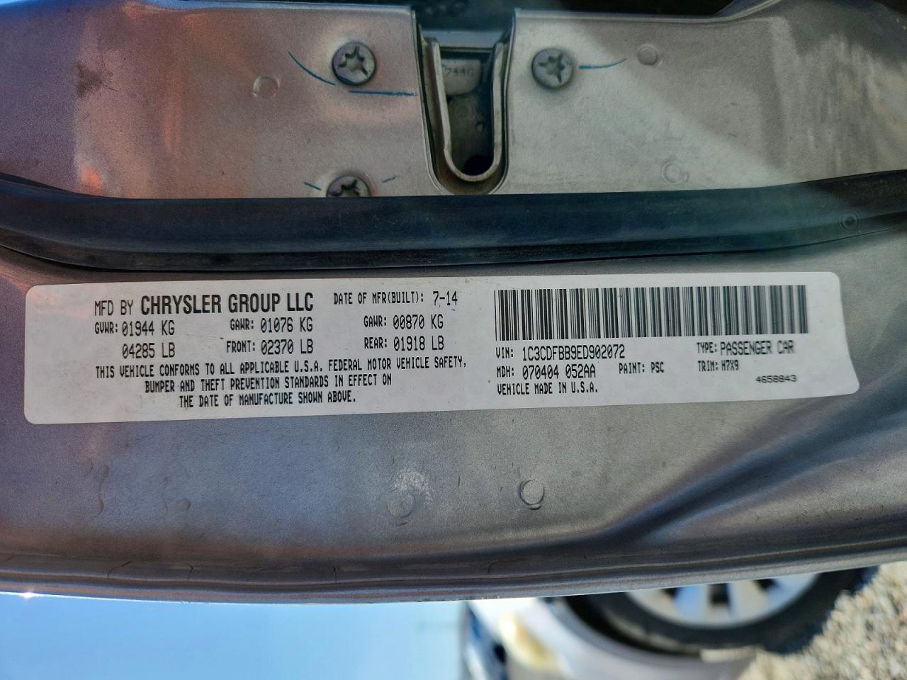 2014 Dodge Dart Sxt - zdjęcie 12