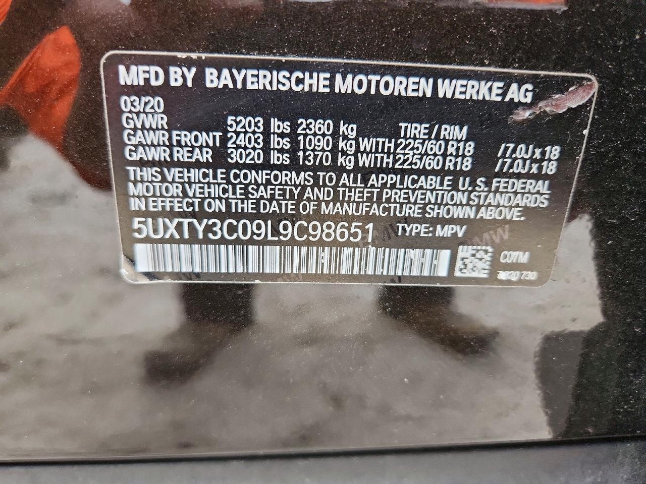 2020 BMW X3 Sdrive30I - zdjęcie 14