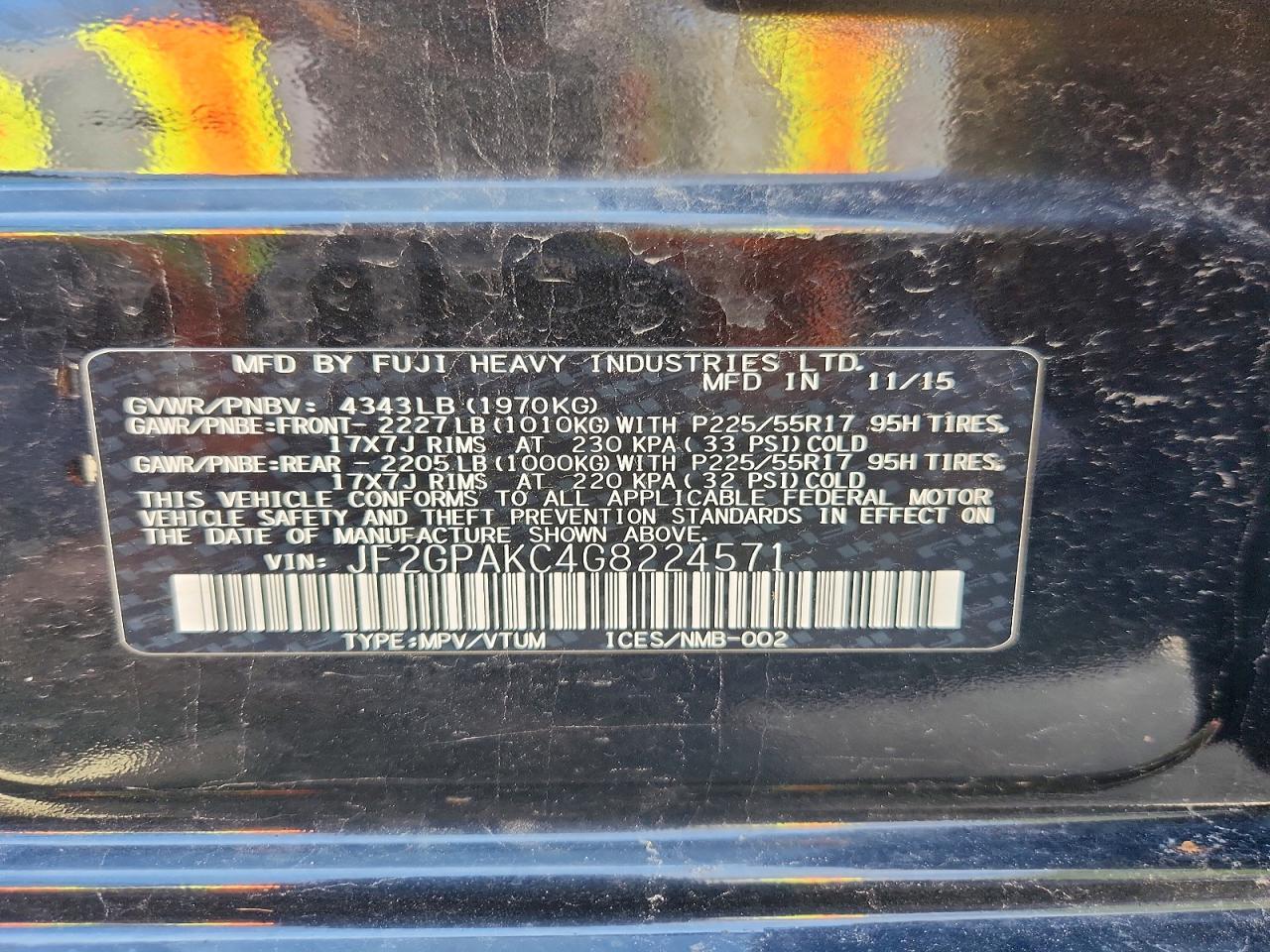 2016 Subaru Crosstrek Limited - zdjęcie 13