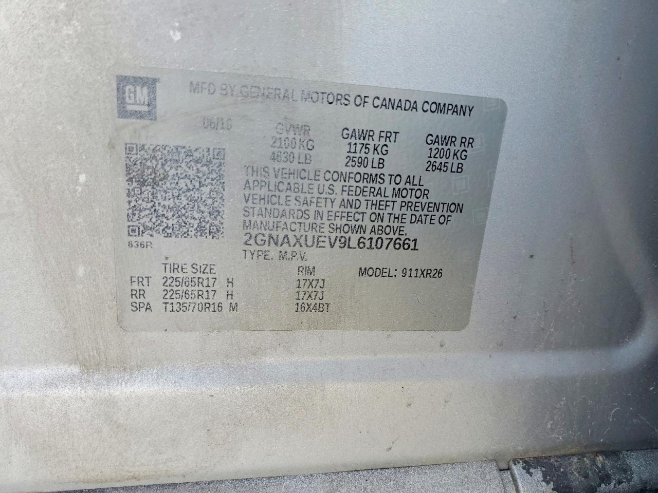 2020 Chevrolet Equinox Lt - zdjęcie 13