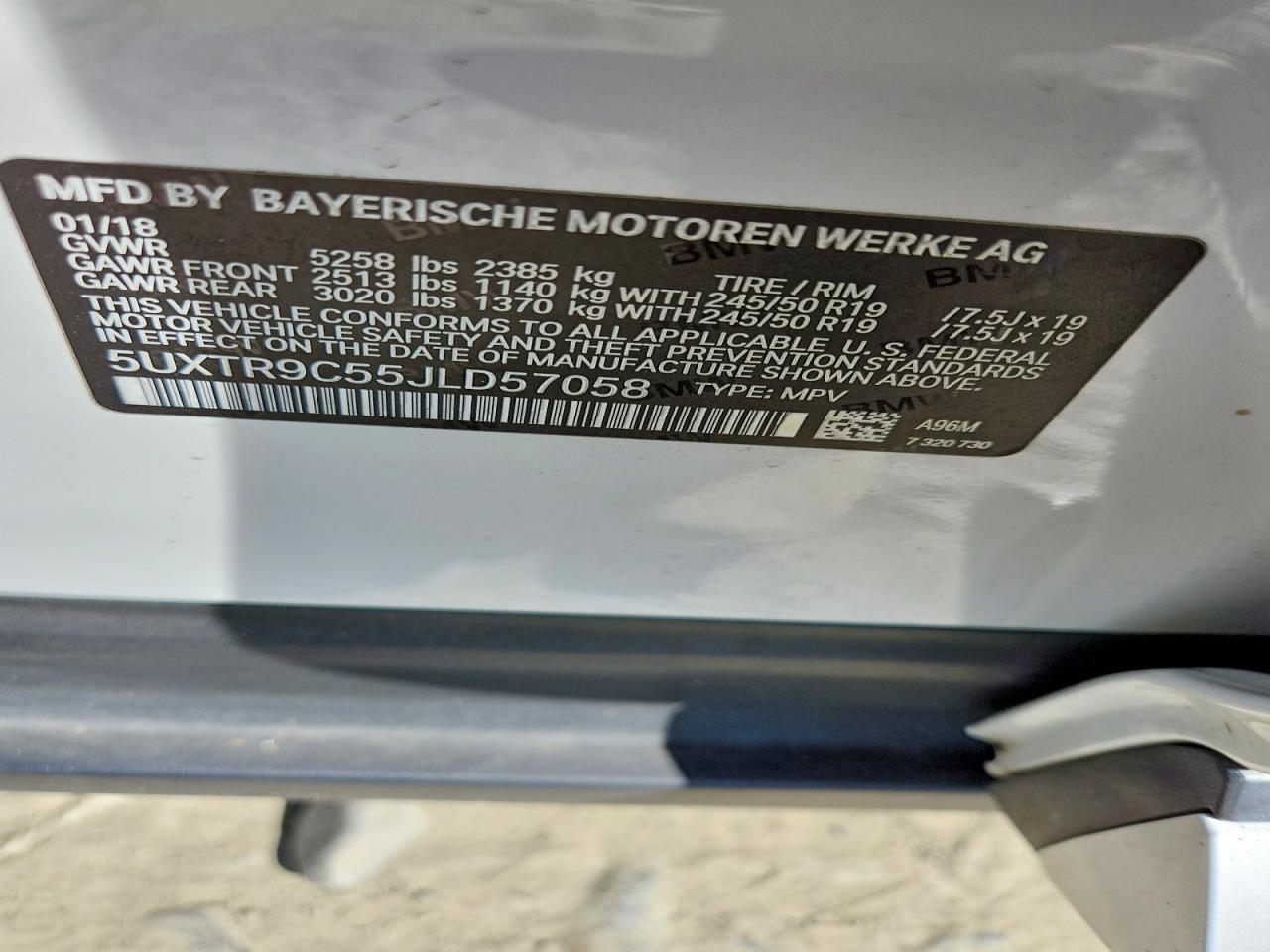 2018 BMW X3 xDrive30I - zdjęcie 13