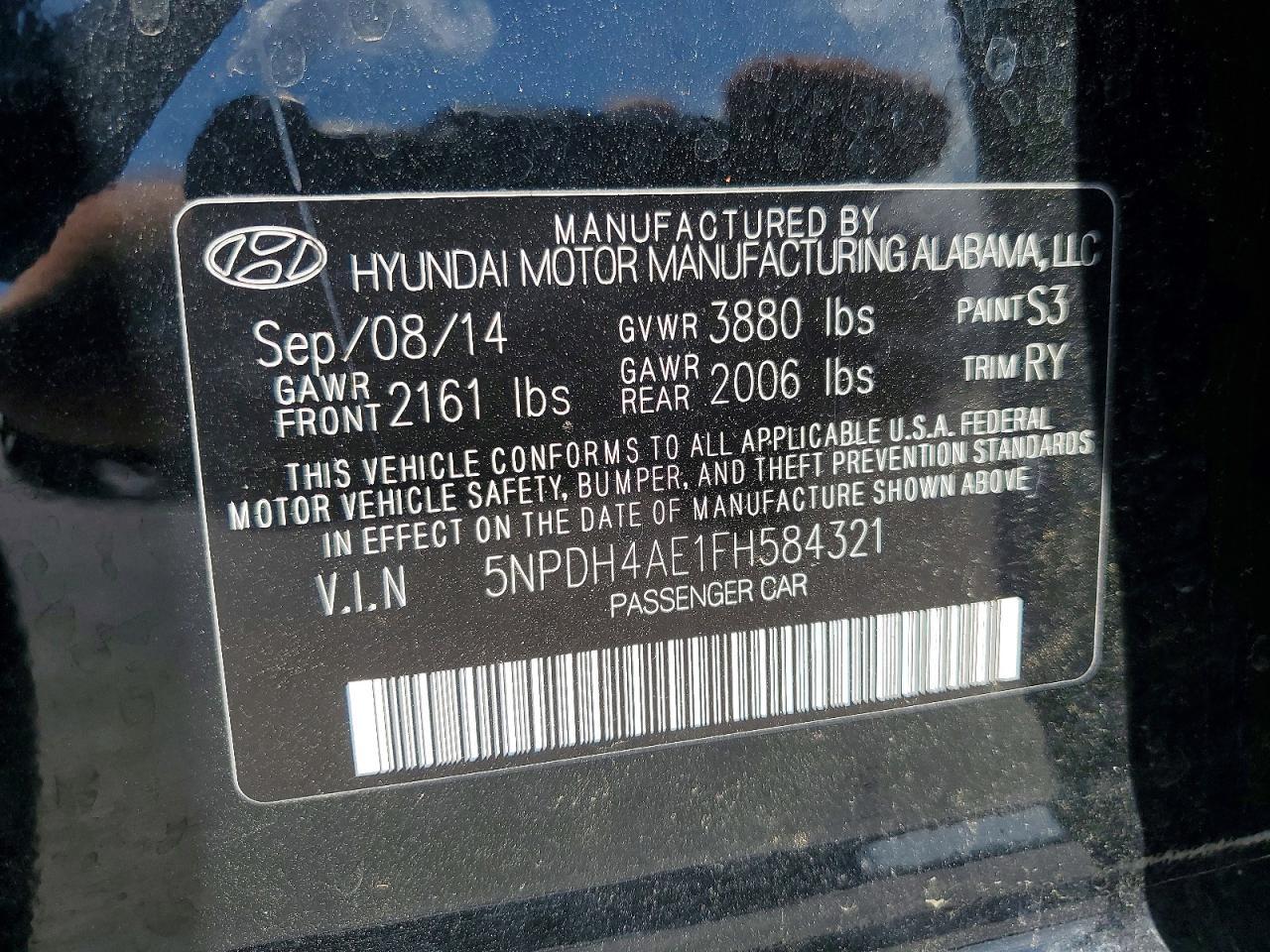 2015 Hyundai Elantra Se - zdjęcie 12