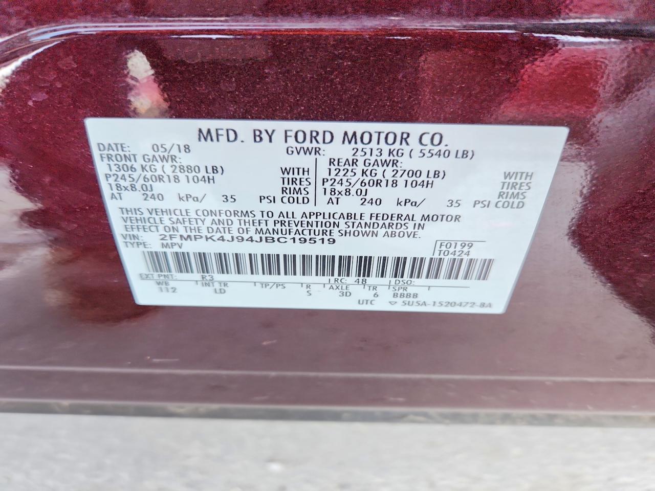 2018 Ford Edge Sel - zdjęcie 13