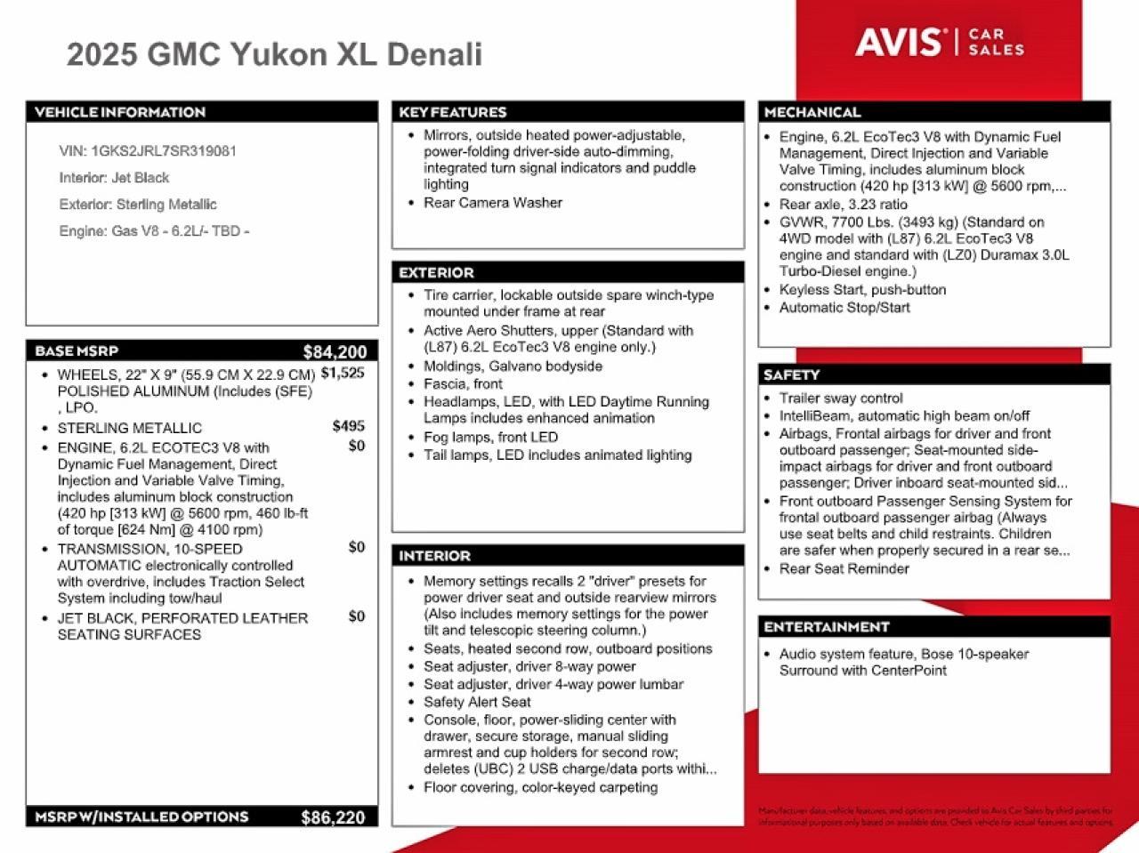 2025 GMC Yukon Xl Denali - zdjęcie 13