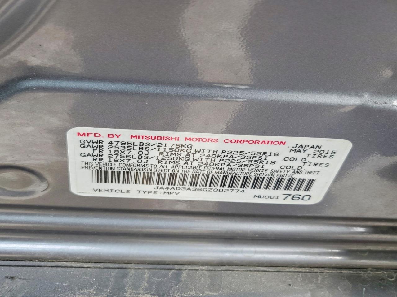 2016 Mitsubishi Outlander Se - zdjęcie 13