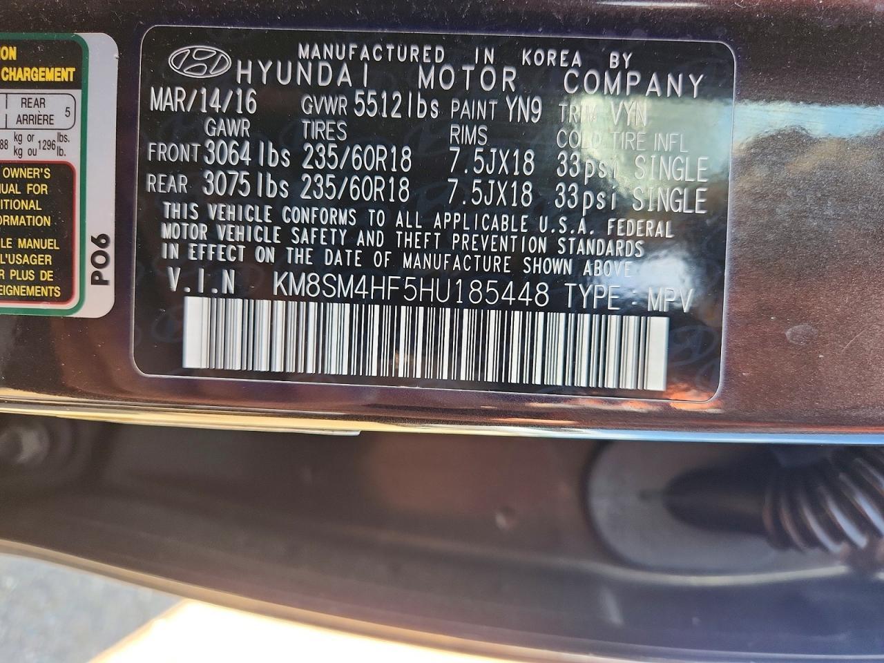 2017 Hyundai Santa Fe Se - zdjęcie 13