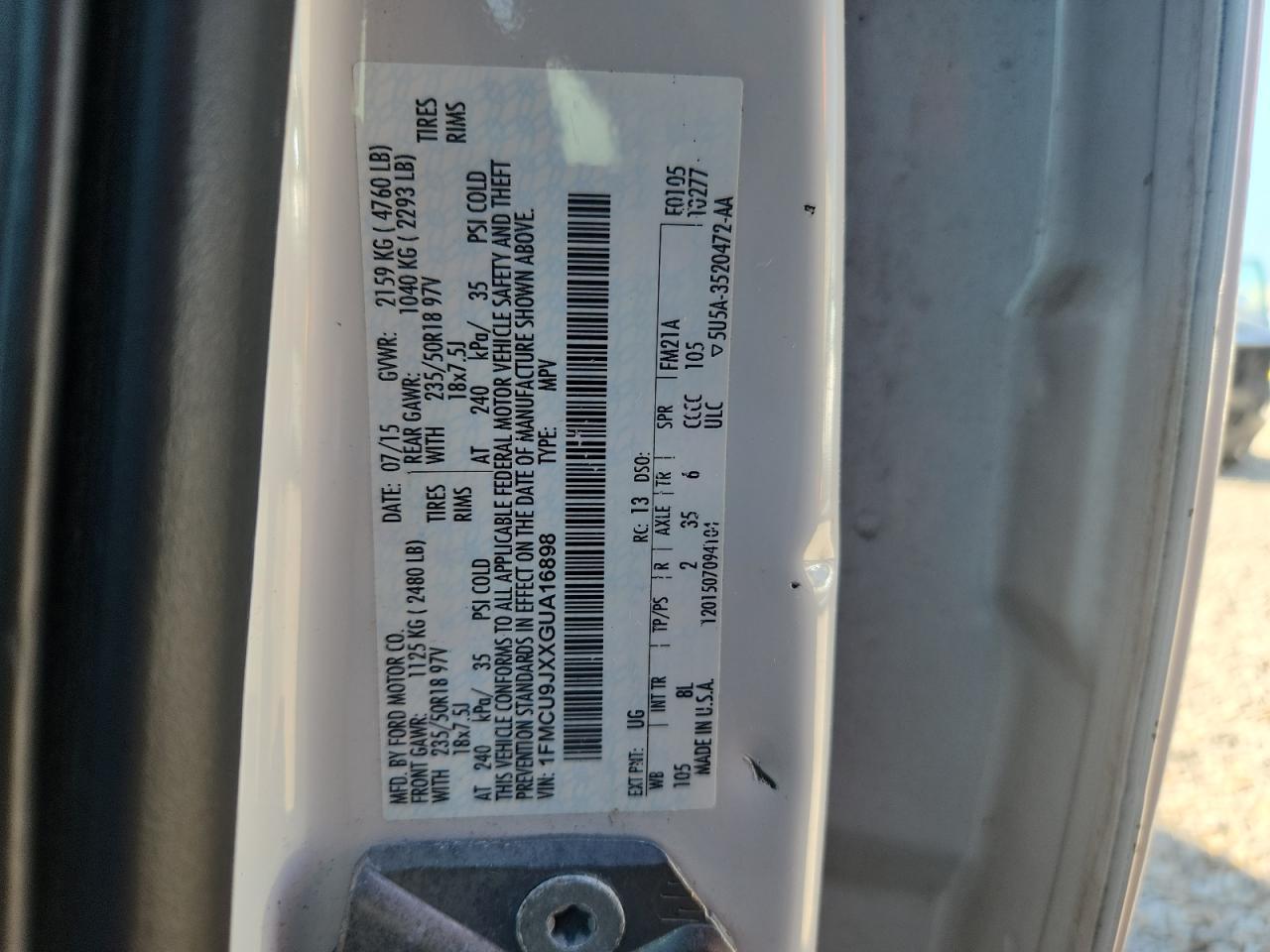 2016 Ford Escape Titanium - zdjęcie 13